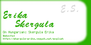 erika skergula business card